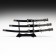 Suv. Product Katana 3V1 on a stand, scabbard to leatherette, Dragon head Black 45/52/61cm