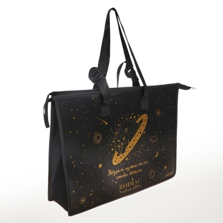 A3 folder with handles plastic, lightning from above, Devente Zodiac, 467 x 338 x 100 mm, inner pocket-2