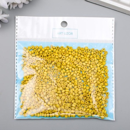 Beads for creativity tree "Juicy lemon" set 20 grams 0.4x0.4 cm-2