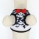 A set with a soft harness and a bow "feathers", size M, leash 120 x 1.5 cm, og 28-46 cm