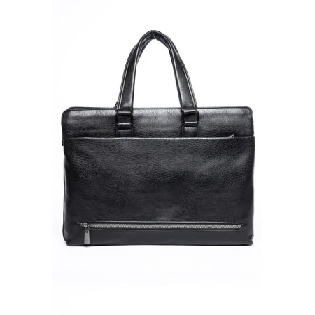 Male portfolio, eco-leather, de-gosa black, 38x6x30 cm-1