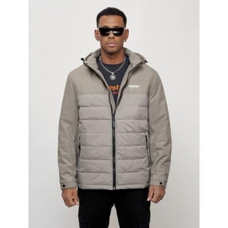 Male spring jacket, size 52, gray color-5