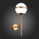 Wall lamp ST LUCE. SL1157.301.01. Arbe. 1x40 W, E14, 18.3x51 cm, bronze color