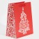 Laminated vertical “painted Christmas tree”, MS 18 x 23 x 10 cm, New Year