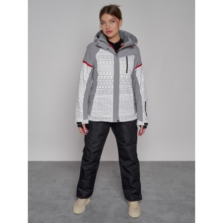 Ski jacket female winter, size 44, white color-10