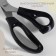 Scissors "Zigzag", 9 ", 23 cm, step - 3 mm, black color