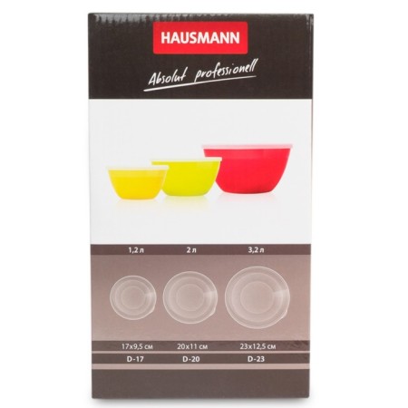 A set of bowls with Hausmann covers, 3pcs-7