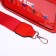 Bag Cross-Bodi with a zipper, red color