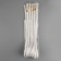 Metal zipper, No. 3, non -proceeding, automatic lock, 60 cm, white/gold color