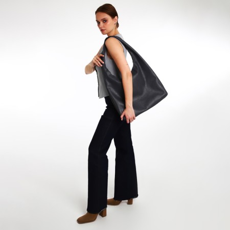Female bag Textura, bag, large size, color gray color-6