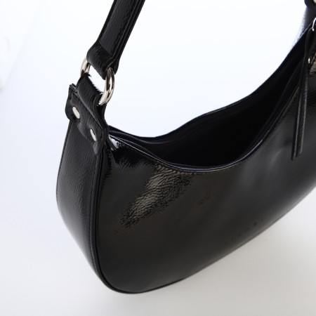 Women's bag with lightning, black color-5