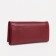 Women's wallet on the button, red color