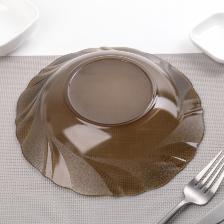 Deep plate alta marea, d = 20 cm, brown color-1