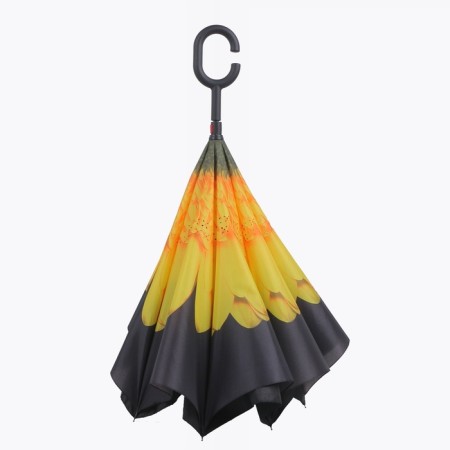 Umbrella - on the contrary, "flowers", mechanical, 8 spokes, r = 53 cm, color mix-14