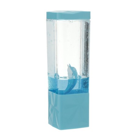 Lava-lamp "Dolphin" LED from batteries, aquarium 3haa USB blue 7.5x7.5x23cm Risalux-9