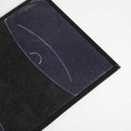 Cover for passport, black color-5