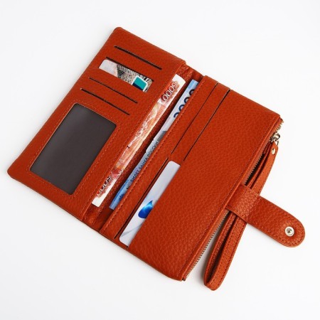 Women's wallet on the button, redhead color-3
