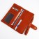 Women's wallet on the button, redhead color