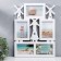 Photo frame plastic in 5 photos 10x15 cm "Mill" white 45x34 cm