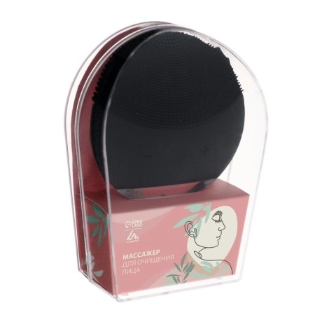 Vibro-massager for cleansing the face Luazon LEM-42, ultrasound, 150 mA/h, from USB, mix-8