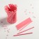 Sticks for cakes, 10 × 0.2 cm, 100 pcs, pink color
