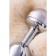 Anal plug Metal by Toyfa, silver, with a white tail, 32 cm, d = 2.9 cm