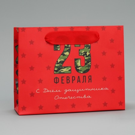 Gift Laminated horizontal package, packaging, “socks for the defender”, S 15 x 12 x 5.5 cm-1