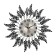 Wall clock, series: openwork, "Egen", D-60 cm, D-22 cm