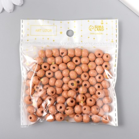 Beads for creativity "Hot Cream" D-0.8 cm, set 20 grams-2