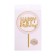 Topper "Happy Birthday", Golden Color