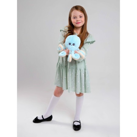 Soft toy "Octopus", blue color-5