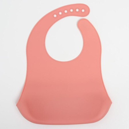 Blory for feeding "Bear in the North" silicone with pockets, pink color-3