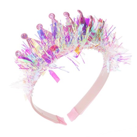 Crown on the rim "Queen", with tinsel
