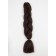 Zumba Kanecalon is monophonic, corrugated, 60 cm, 100 g, chocolate color (#AY4)