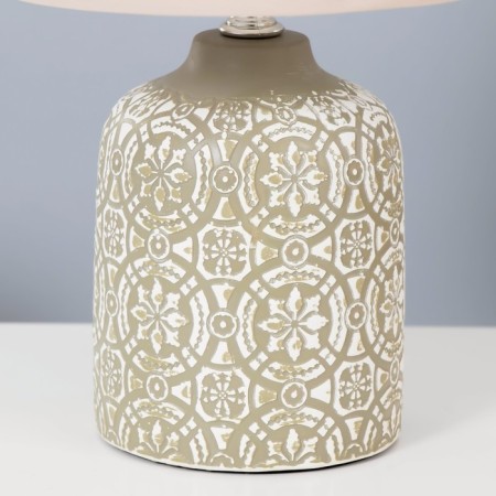 Desktop lamp with lampshade "Mandilina Beige" E14 18x18x29 cm Risalux-4