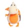 Soft toy "Dragon", milk-orange tummy, 13 cm