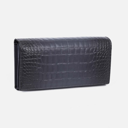 Women's wallet on magnets, gray color