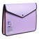Folder-convert on the button, A4, 600 μm, Erichkrause "Matt Manga", with a textile insert, with an extension, opaque mix