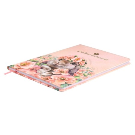 School diary for grades 1-11 "Rabbit in Colors", solid cover of artificial leather, 48 sheets, an offset block 80g/m2, a universal cheat sheet-2