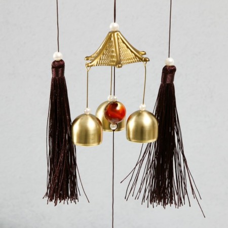 Wind Music Metal "Wolf" 4 bells 52x12.5x2.7 cm-2
