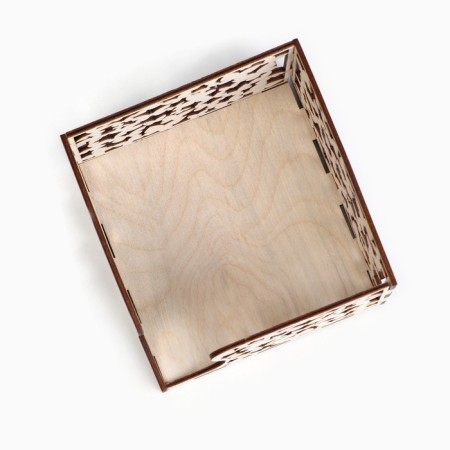 Wooden napkin "Butterfly", 13 x 13 x 9 cm-2