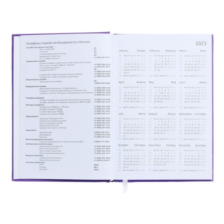 Dated diary 2024, A5, 176 sheets, Attomex.even, Bumvinyl cover, Lasse, Block 70 g/m2, lilac-4