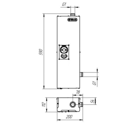 Boiler Electric Evan Warmos Start 14, 380V, 14 kW-1