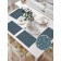 A set of napkins for setting the table "Snowflakes on a blue background", rectangular, size 32x46 cm, 4 pcs