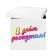A sticker on a balloon "Happy birthday, gradient", 29x19 cm