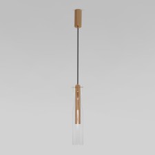 Светильник подвесной Eurosvet Swan 50253/1 LED, 12 Вт, 4000К, 1018Лм, 460х80 мм, цвет латунь