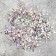 Filler for the ball "hexagon", 0.3 cm, set 9 pcs., Silver color