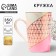 Ceramic “Geometry” mug, 350 ml, pink color