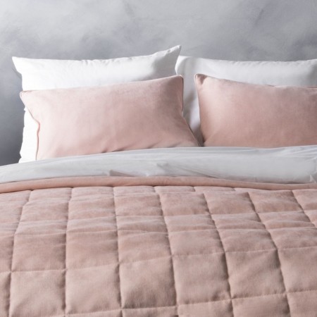 Software "Soft": a coverlet 250 x 270 cm, pillowcase 40 x 60 cm - 2 pcs, the color is light - pink-2