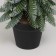 Christmas tree decor "snowy with droplets, in a pot" 28x7.5 cm